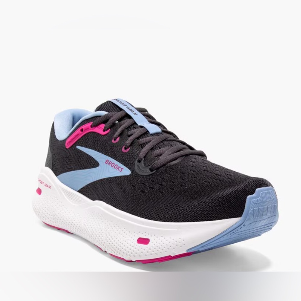 Brooks, size 9, color 082 - Ebony/Open Air/Lilac Rose